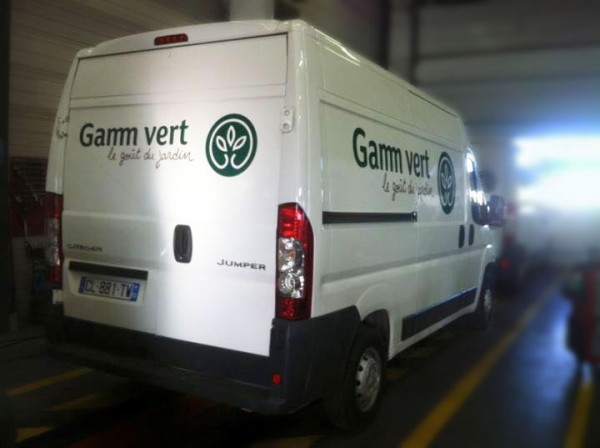 Marquage véhicule Gamm vert
