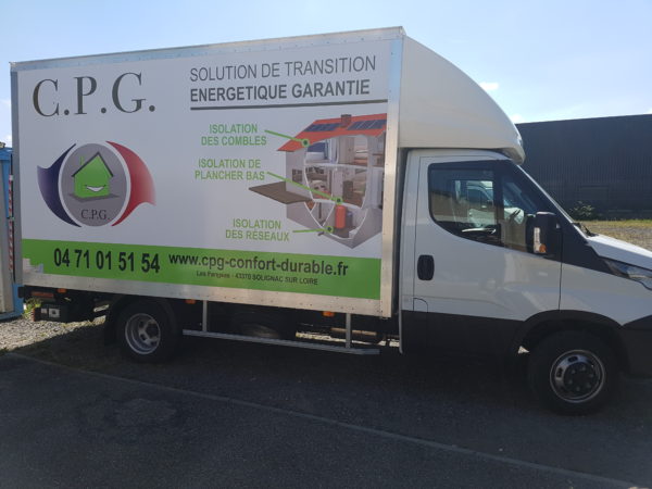 Marquage véhicule – C.P.G.- Gpe GAUTHIER à Solignac Sur Loire